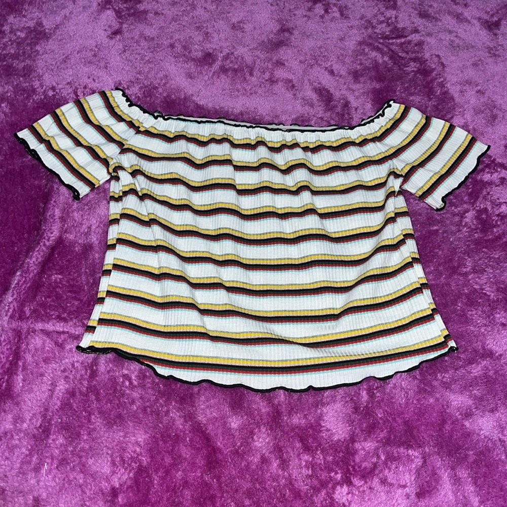 SHEIN Off the Shoulder Crop Top